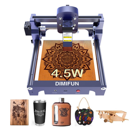 DIMIFUN D9 4.5W Portable Mini Laser Engraving and Cutting Machine DIY Compact Efficient Precise Work laser cnc